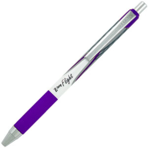 Zebra - Z-Grip Flight - Retractable Gel Pen - Violet