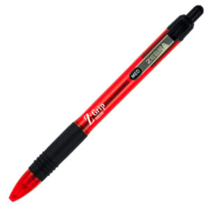 Zebra - Z-Grip - Neon Retractable Ballpoint Pen - Red