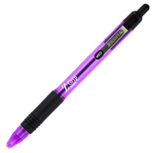 Zebra - Z-Grip - Neon Retractable Ballpoint Pen - Violet