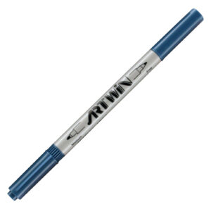 Marvy - Artwin - Dual-End Marker - Steel Blue