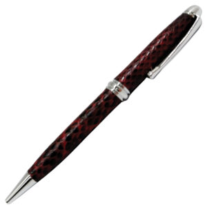 Leatherette - Ballpoint Pen - Burgundy Barrel