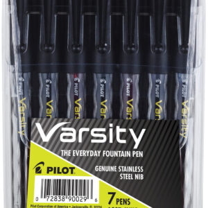 Pilot - Varsity - Disposable Fountain Pen - Wallet (7 Pieces)