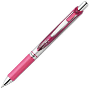 Pentel - EnerGel - Retractable - Liquid Gel Pen - Pink
