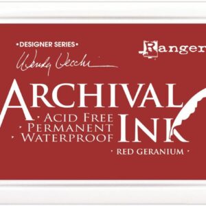 Ranger - Wendy Vecchi - Archival Ink - Pad - Red Geranium