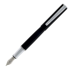 Yafa - MonteVerde - Impressa - Fountain Pen (Black with Chrome Trim)