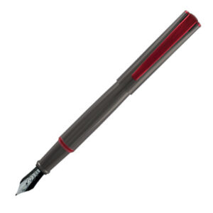 Yafa - MonteVerde - Impressa - Fountain Pen (Gun Metal with Red Trim)