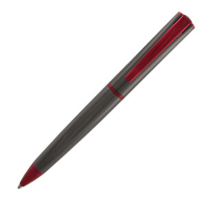 Yafa - MonteVerde - Impressa - Ballpoint Pen (Gun Metal with Red Trim)