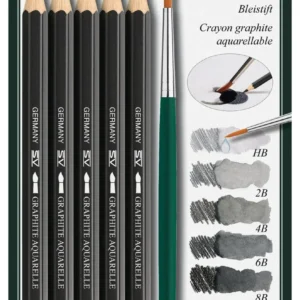 Faber-Castell - Graphite Aquarelle Pencils Set (6 Pieces)