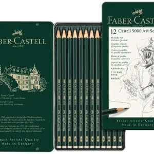 Faber-Castell - Castell 9000 - Graphite Pencils (12 Pieces)