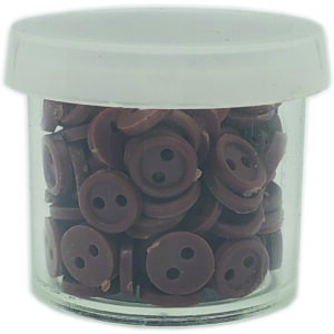 Gary Burlin - Mini Buttons - Brown (Large)