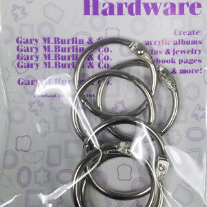 Krystal Klear Hardware - Book Rings - 1" (6 Pieces)