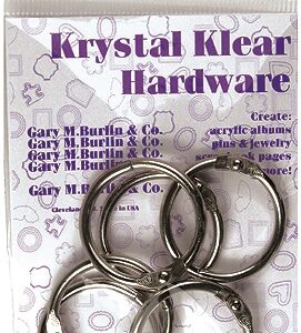 Krystal Klear Hardware - Book Rings - 1.25" (6 Pieces)