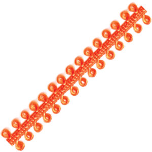 Picot Ribbon - Orange (1/4" x 75')