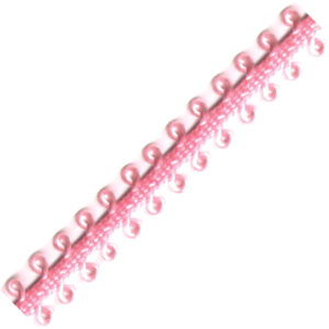 Picot Ribbon - Baby Pink (1/4" x 75')