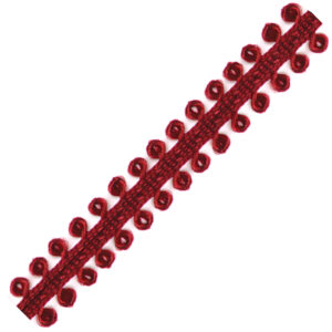 Picot Ribbon - Burgundy (1/4" x 75')
