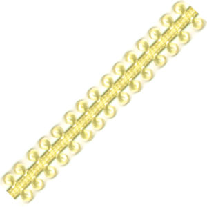 Picot Ribbon - Lemon (1/4" x 75')