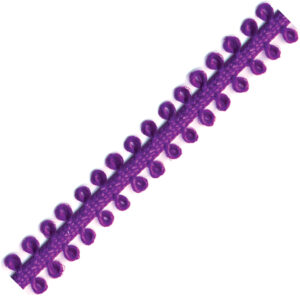 Picot Ribbon - Purple (1/4" x 75')