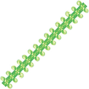 Picot Ribbon - Lime (1/4" x 75')