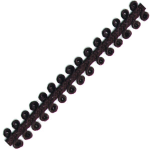 Picot Ribbon - Black (1/4" x 75')