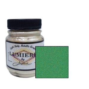 Jacquard - Lumiere - Acrylic Paint - Pearlescent Emerald (2.25oz)