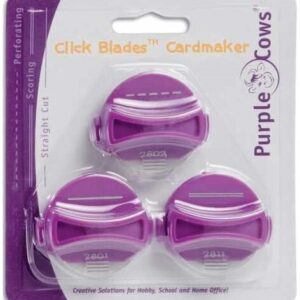 Purple Cows - Click Blades Replacement Cartridges - Cardmaker Pack