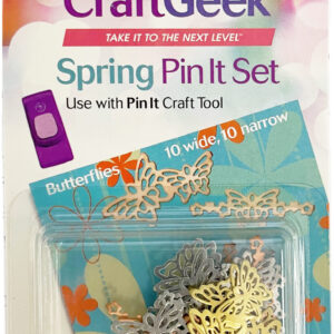Purple Cows - Decorative Pin Set - Spring Butterflies (20 Pieces)