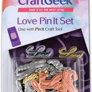 Purple Cows - Decorative Pin Set - Love (20 Pieces)