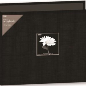 Pioneer - Fabric 3-Ring Binder - Black (12" x 12")