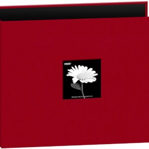 Pioneer - Fabric 3-Ring Binder - Red (12" x 12")