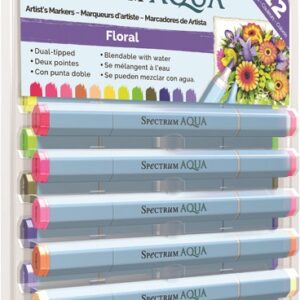 Spectrum Noir - Aqua Marker Set - Floral 12 Pack