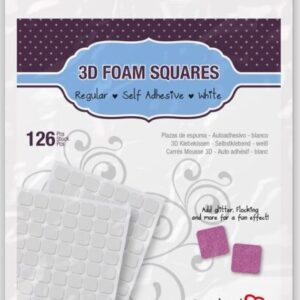 3L - 3D Foam Squares - White (.5"x .5" x .08")