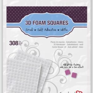 3L - 3D Foam Squares - White (.25"x .25" x .08")