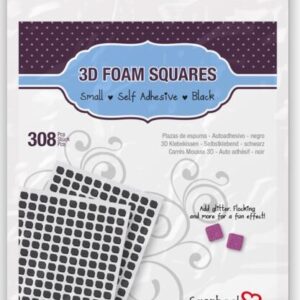 3L - 3D Foam Squares - Black (.25" x .25" x .08")