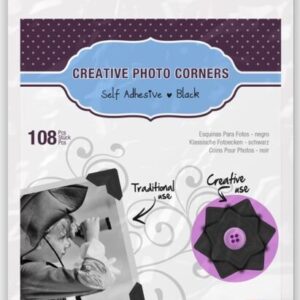 3L - Creative Photo Corners - Black (108 Pieces)