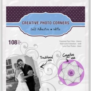 3L - Creative Photo Corners - White (108 Pieces)