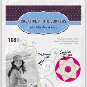 3L - Creative Photo Corners - Silver (108 Pieces)