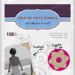 3L - Creative Photo Corners - Kraft (108 Pieces)