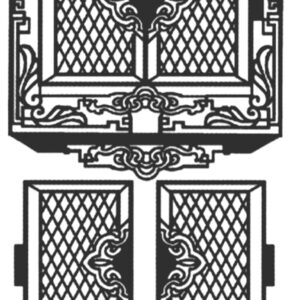 Peel-Off Scrapbooking Stickers - Gold - Window