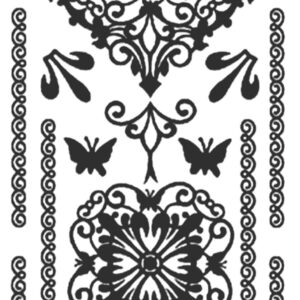 Peel-Off Scrapbooking Stickers - Gold - Flower #5