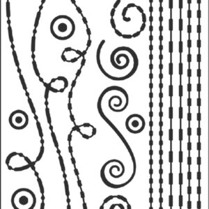 Peel-Off Scrapbooking Stickers - Gold - Border