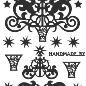 Peel-Off Scrapbooking Stickers - Gold - Tree Gift