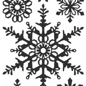 Peel-Off Scrapbooking Stickers - Gold - Snowflake B