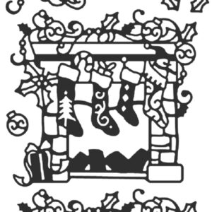 Peel-Off Scrapbooking Stickers - Gold - Christmas