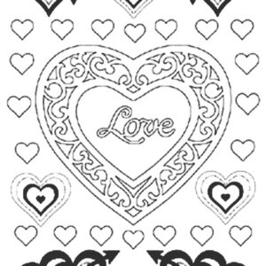 Peel-Off Glitter Stickers - Gold -  Heart