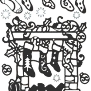 Peel-Off Glitter Stickers - Gold - Christmas