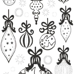 Peel-Off Glitter Stickers - Gold - Ornaments