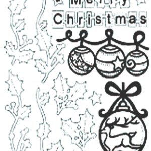 Peel-Off Glitter Stickers - Gold - Ornaments