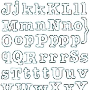 Peel-Off Glitter Stickers - Gold - Alphabet