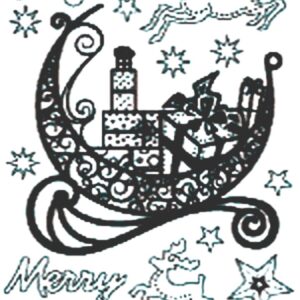 Peel-Off Glitter Stickers - Gold - Christmas