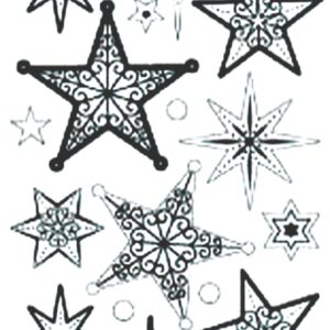 Peel-Off Glitter Stickers - Gold - Stars